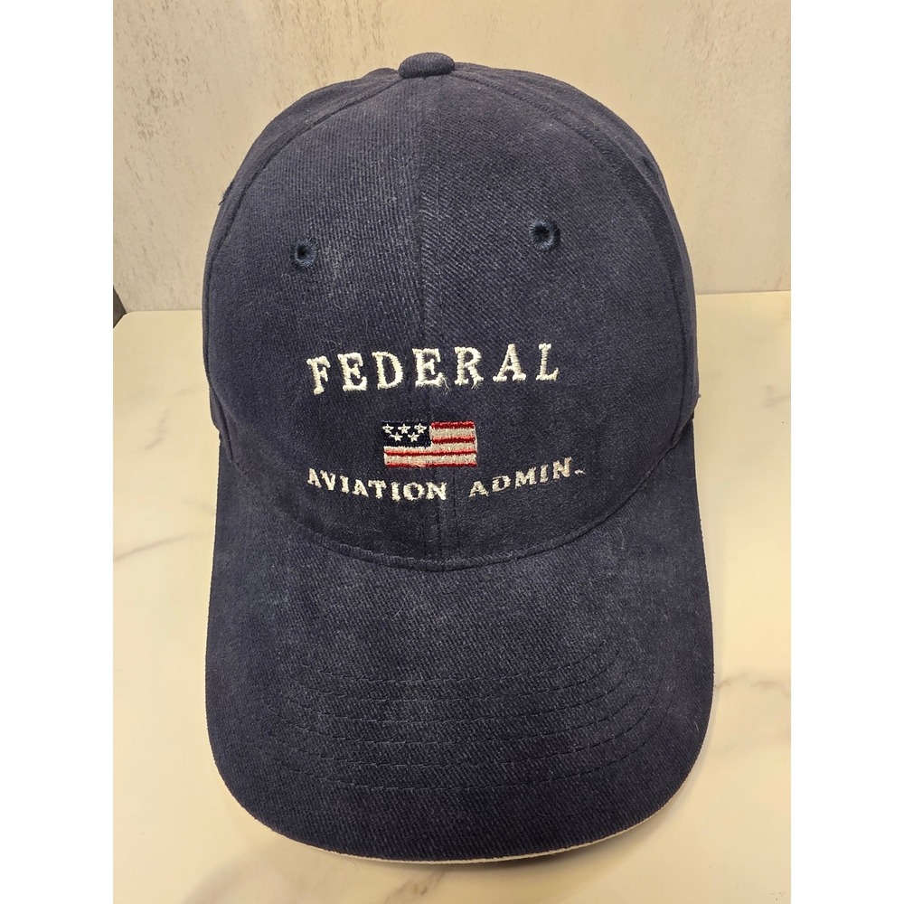 Sportsman FAA Federal Aviation Administration Navy Blue Bump Cap Baseball Hat
